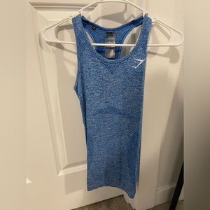 Gymshark blue seamless tank top